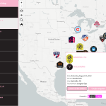 Interactive Map of the Inter Miami Games for the 2023 Season